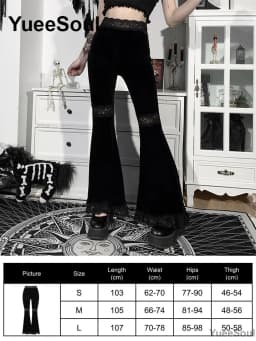 Gothic Emo Alt Women Pants Techwear Hippie Baggy Trousers Mom Goth Punk Black Cargo Pants Cyber Y2k Pants Academic Dark Clothes