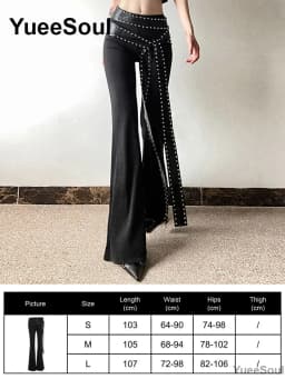 Gothic Emo Alt Women Pants Techwear Hippie Baggy Trousers Mom Goth Punk Black Cargo Pants Cyber Y2k Pants Academic Dark Clothes