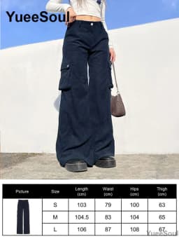 Gothic Emo Alt Women Pants Techwear Hippie Baggy Trousers Mom Goth Punk Black Cargo Pants Cyber Y2k Pants Academic Dark Clothes