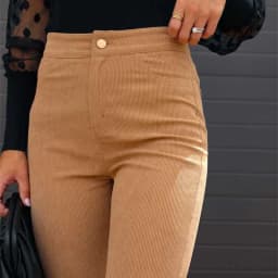 2023 Corduroy Casual Trousers Women Autumn Winter Solid High-waist Flare Pants Lady Slim Black Gray Khaki Orange Long Pants