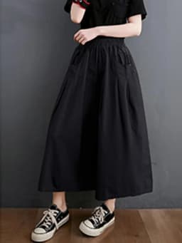 100% Cotton Wide Leg Pants Women New Arrival 2023 Summer Vintage Style Solid Color Loose Female Ankle-length Casual Pants B2537
