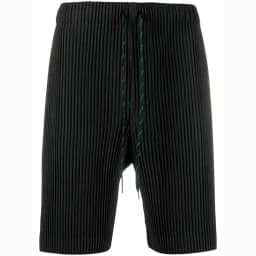 ISSEY 2026 New Arrival Japan Miyake Pleated Shorts Draped High-Street Loose Straight-Leg Drawstring Cropped Pants for Men