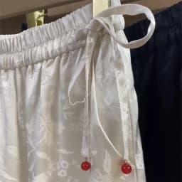 Fashion Jacquard Chinese Style Trousers 2025 High Waist Elastic Waist Ladies Loose Straight Casual Pants Wide-leg Pants Female