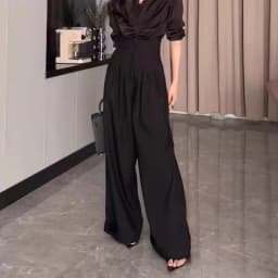 Office Ladies Ultra High Waist Wide Leg Pants Straight Drooping Spring Summer All-Match Long Suit Pants Casual Mopping Trousers