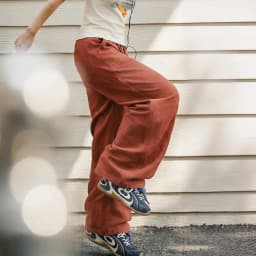 Maden Women's Cargo Pants Lightweight Cotton Elastic Waist Wide Leg Loose Straight Utility Pocket Casual Trousers