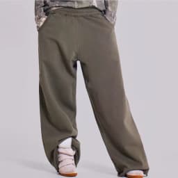 Women Baggy Wide Leg Sweatpants Oversized Elastic Waist Fleece Athletic Pants Fashion Joggers Streetwear for Autumn Winter