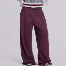 Women Baggy Wide Leg Sweatpants Oversized Elastic Waist Fleece Athletic Pants Fashion Joggers Streetwear for Autumn Winter