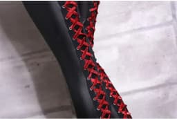 Female Low Waist Elastic Stretch Slim Women Pencil Pants High PU Leather Pants Women Fashion Lace Up Bandage Trousers
