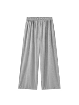 Autumn Relaxed Elastic-waist Cuffed Knit Lantern Casual Loose Long Pants For Women