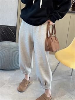 Fleece Sweatpants for Women Fall Winter 2024 New Fashion High Wasited Baggy Casual Trousers Ladies Chic Solid Y2k Pants