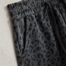 Leopard print wide-leg pants for women high-waisted slimming 2025 new style loose fleece and thickened casual straight-leg pants