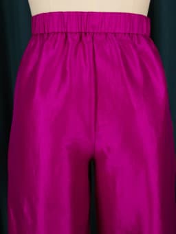 Women Pants High Waist Loose Elegant Shiny Flare Pleated Wide Leg Trendy Long Capris Cocktail Party Bottoms Trim Trousers