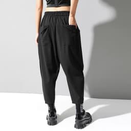 Black High Waist Harem Pants New Loose Casual Elastic Waist Spliced Pocket Trousers Women Fashion Korean Spring Autumn 2026