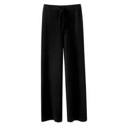 2023 New Spring and Autumn Loose Straight Wide-Leg Pants Casual White Knitted Fabric Baggy Pants Women's
