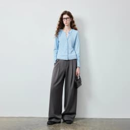TOYOUTH Women's High Waist Pleated Suit Wide Leg Pants Fall 2026 Drapey Slimming Office Commute