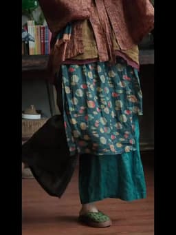 100% Ramie Women Ankle-length Casual Pants New 2026 Summer Vintage Style Patchwork Color Loose Female Wide Leg Pants M2383