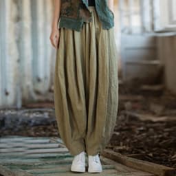 Johnature Women Bloomers Pants Solid Color Elastic Waist Spring Ramie Trouser Pockets 2025 New Loose Women Vintage Long Pants