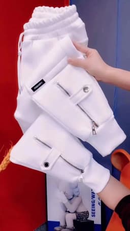 Autumn Winter Women Pants Add Velvet Pants Elastic Waist Zipper Guard Harem Pants Casual Sports Trousers Female Harem Pants