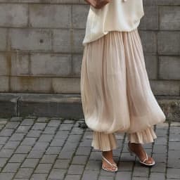 Comhasaki Women Baggy Balloon Long Pants Bubble Pleated Oversized Bloomers Elastic High Waist Wide Leg Lantern Harem Trousers