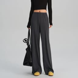 BIVIGAOS Spring Summer Drape Effect Yoga Pants Women Drawstring Loose Casual Lazy Style Ftness Straight Leg Sport Wide Leg Pants