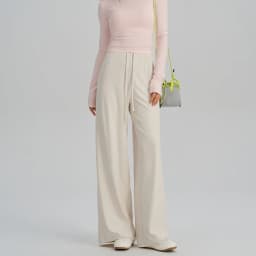 BIVIGAOS Spring Summer Drape Effect Yoga Pants Women Drawstring Loose Casual Lazy Style Ftness Straight Leg Sport Wide Leg Pants
