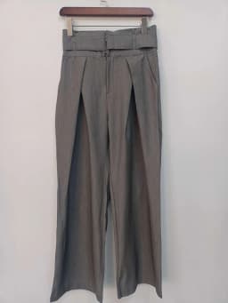 Pleated Spliced Ropa Mujer High Waist Straight Pantalones Women Wide Leg Pants Spring Womens Clothes Double Pockets Trousers