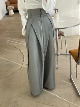 Pleated Spliced Ropa Mujer High Waist Straight Pantalones Women Wide Leg Pants Spring Womens Clothes Double Pockets Trousers