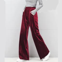 2026 Winter velvet trousers,Korean fashion Women Autunm high waist streewear casual velour pants,plus size black spodnie damskie