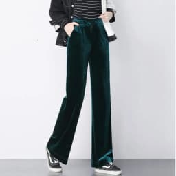 2026 Winter velvet trousers,Korean fashion Women Autunm high waist streewear casual velour pants,plus size black spodnie damskie