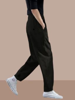Women's Workwear Trousers High Waist Harlan Pants Korean Style Commute Fashion Spring Autumn Popular Large Size Zhengzhou Pants