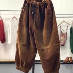 Winter 2024 Women's Casual Pants Fleece Lined Thickened Harajuku Style Long Trousers Lantern Pants Comfortable Fit Commute Fa...