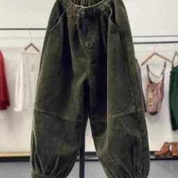 Winter 2024 Women's Casual Pants Fleece Lined Thickened Harajuku Style Long Trousers Lantern Pants Comfortable Fit Commute Fa...