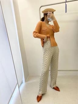 Miyake Pleated Handmade Wave Pants Women Korean Fashion New Elastic High Waist Casual Straight Trousers