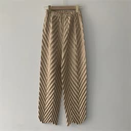 Miyake Pleated Handmade Wave Pants Women Korean Fashion New Elastic High Waist Casual Straight Trousers