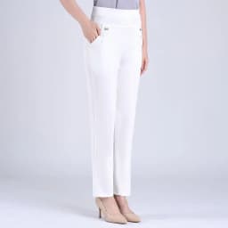 2024 Women Spring Summer Women New Middle-aged Thin Pants Female Elastic Waist Casual Pant Ladies Long Straight Trousers Y781