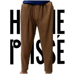 Pleats Original Pleated Pants Men's 2024 Summer Casual Drape Tapered Nine-minute Pants Drawstring Radish Small Leg Casual Pants