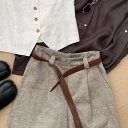 Fashion Straight Knee-Length Pants Women's Summer Thin High Waist Casual Pants Korean Simple Commute Solid Suit Pants