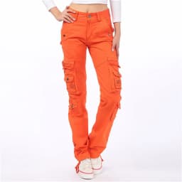 Cotton Pantalon Femmes 2026 Men Women Workout Military Multi-Pocket Baggy Cargo Pants Loose Straight trousers Hip Hop Pants 3362