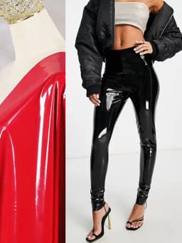 Women Glossy Patent Leather Seameless Leggings Stretch PVC Slim Trousers Ladies Sexy Bodycon PU Pencil Slim Cropped Pants Custom