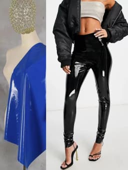Women Glossy Patent Leather Seameless Leggings Stretch PVC Slim Trousers Ladies Sexy Bodycon PU Pencil Slim Cropped Pants Custom