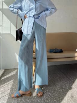 YUDX Pleated Women's Straight Pants Pleated Wide Leg Pants High Waist Draped Casual Pants 2024 Summer New