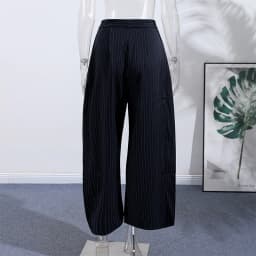 Women's Oversized Pinstripe Wide Leg Pants Vintage High Waist Wrap Front Tailored Baggy Trousers 2025 New Casual Chic Streetwear