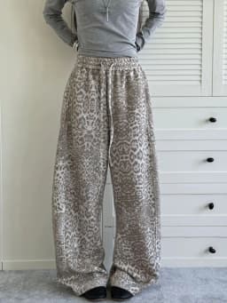 Jmprs Y2K American Leopard Pant Women Hip Hop High Waist Streetwear Retro Trousers Harajuku Fall Winter Casual Bf Lace Up Pants