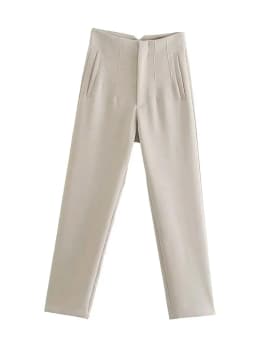 2025 Pencil Women Pants High Waist Pants for Women With Seam Detail Streetwear Woman Ankle Trousers Autumn Office Wear Pant