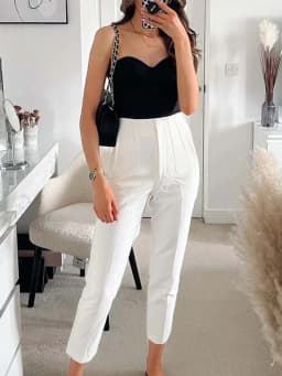 2025 Pencil Women Pants High Waist Pants for Women With Seam Detail Streetwear Woman Ankle Trousers Autumn Office Wear Pant