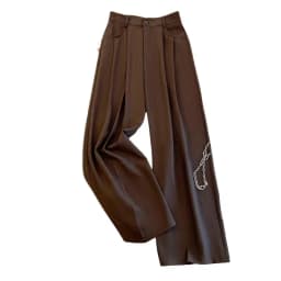 Spring Autumn Female Tailoring Trousers Work Women's Dress Pants Fluid Office Wide Leg New in Classic High Quality 90s Aesthetic