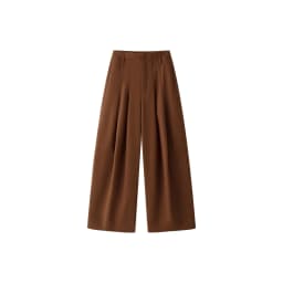 HanOrange 2026 Winter Wide Leg Pants Women Straightening Thick Trousers White/Black/Dark Brown