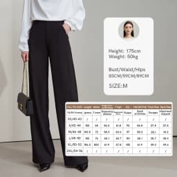 AMII Minimalist Pants 2026 Autumn New Elegant Luxury Office Lady Casual Loose Trousers Elastic Straight Wide Leg Pants 12523044