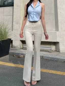 Office New Slim High Waisted Suit Pants Korean Fashion Women's Casual Bootcut Pantalones Wide Leg Straight Elegant Trousers
