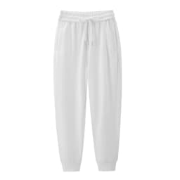 Fashion Spring Autumn 380g Cotton Sweatpants Women's Casual Trousers 7-colors Elastic-waist Pencil Pants Comfy Bundle Foot Pants